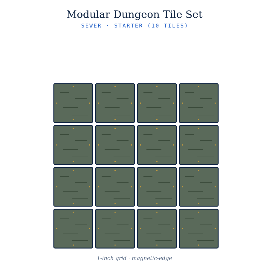Modular Dungeon Tile Set