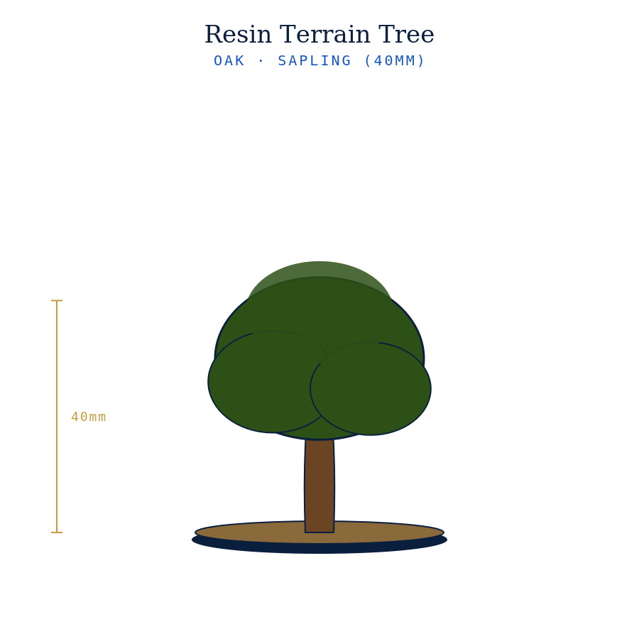 Resin Terrain Trees