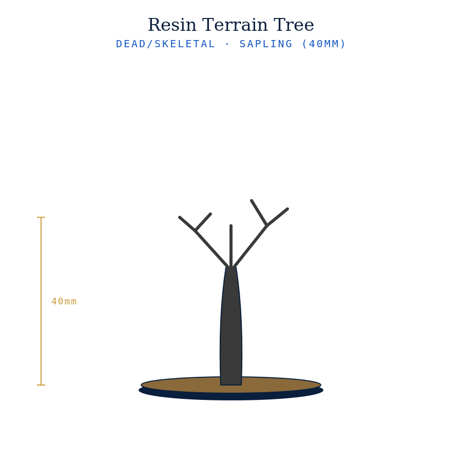 Resin Terrain Trees