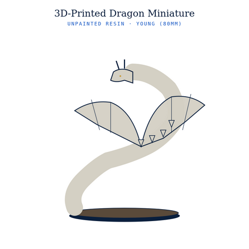 3D-Printed Dragon Miniature