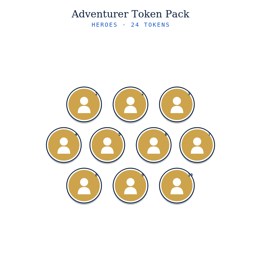 Adventurer Token Pack