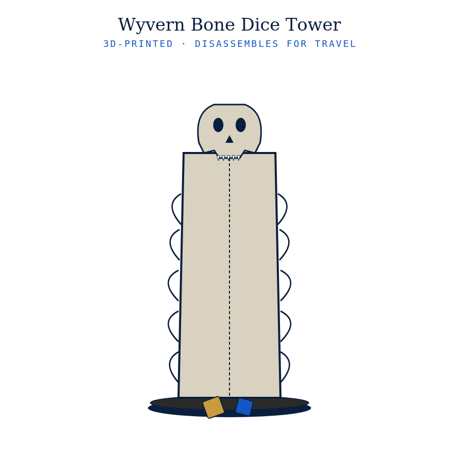 Wyvern Bone Dice Tower
