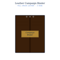 Leather Campaign Binder
