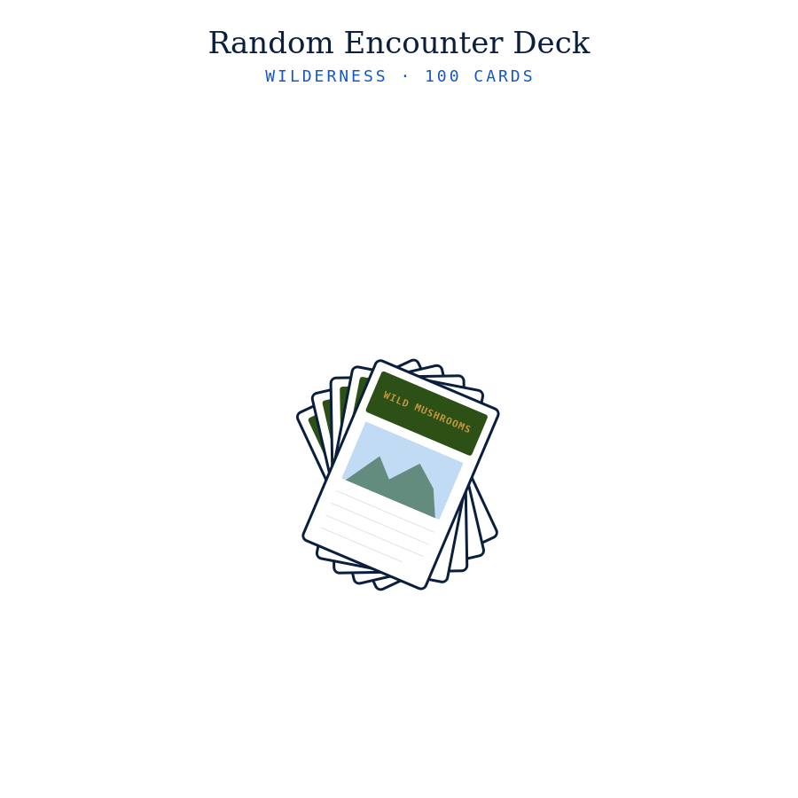 Random Encounter Deck (Wilderness)